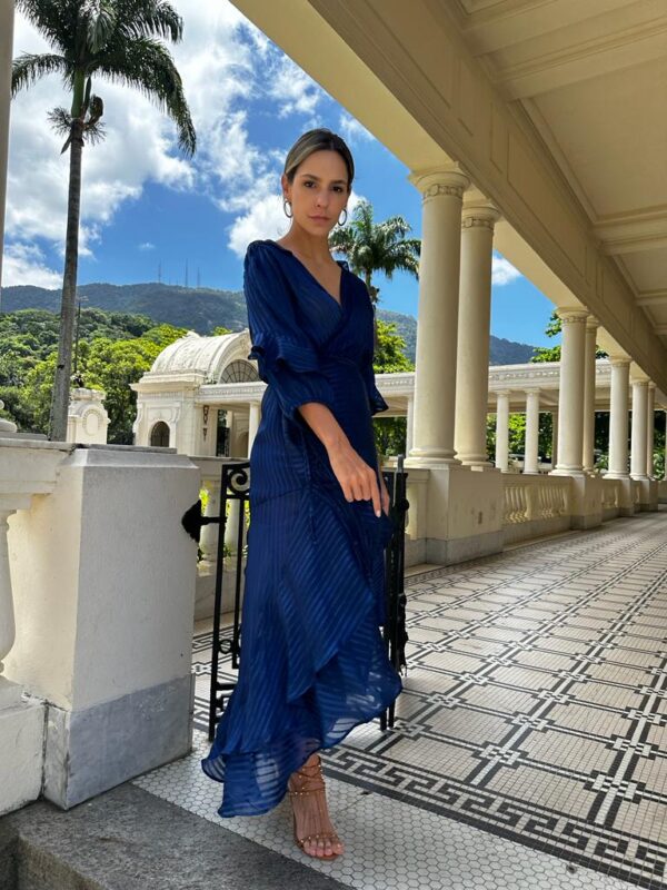 Vestido Envelope de Seda - Imagem 2