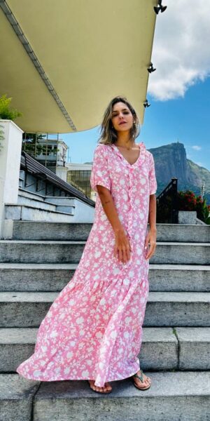 Vestido Romantico de Seda